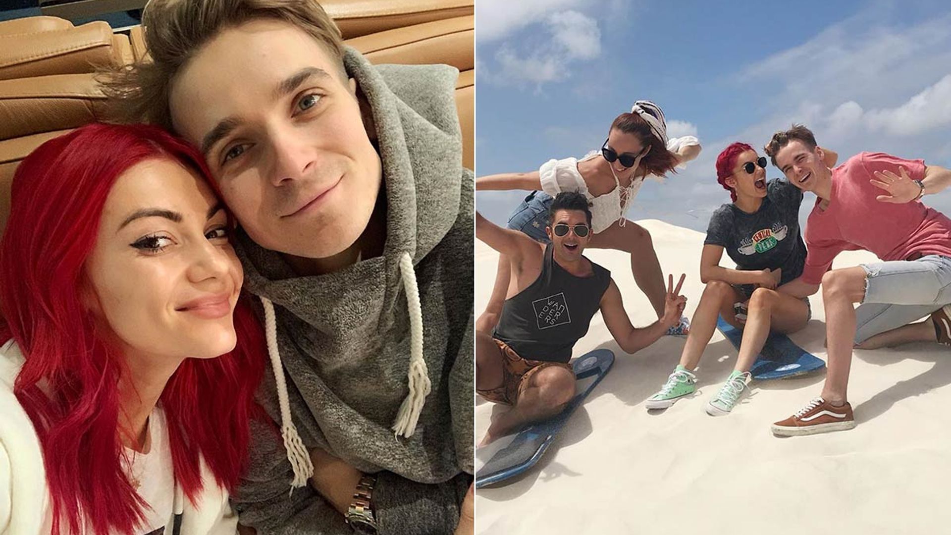 Dianne Buswell and Joe Sugg show their silly side as they visit Dianne's family in Australia
