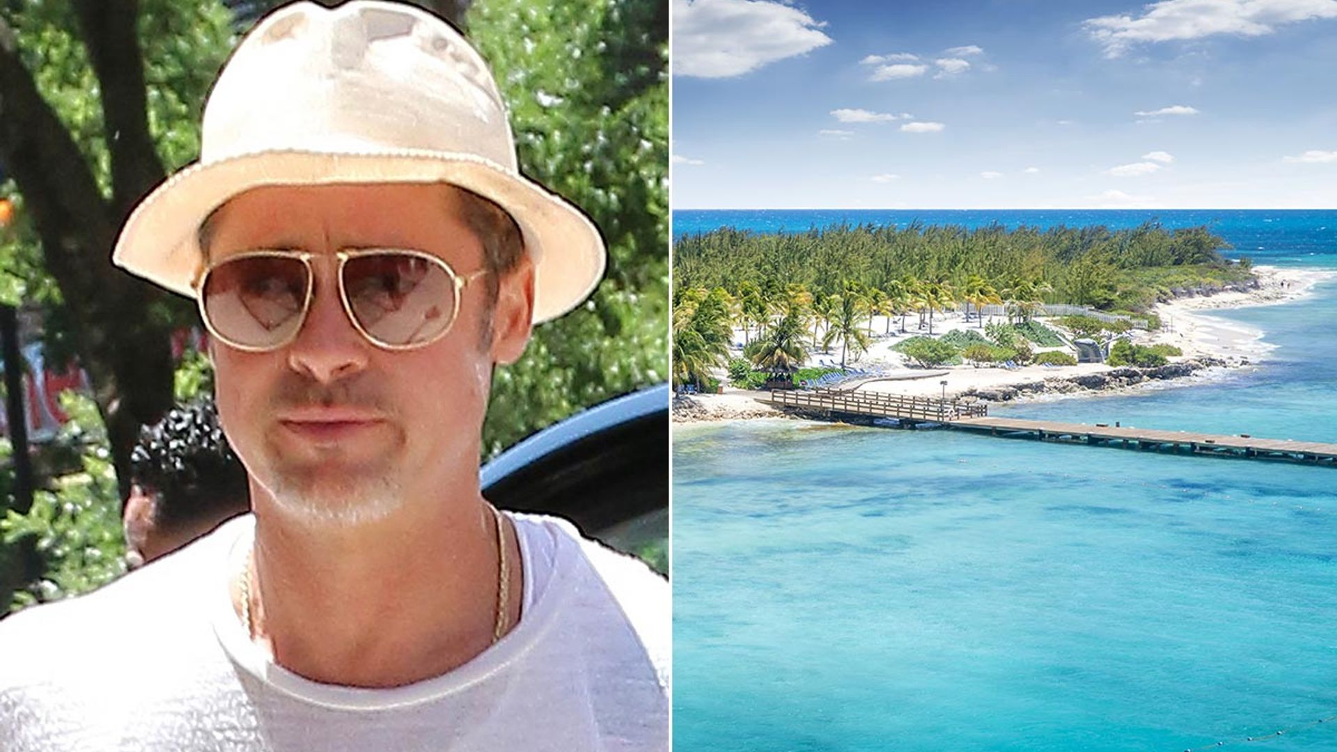 Shirtless Brad Pitt enjoys exotic five-star holiday - inside