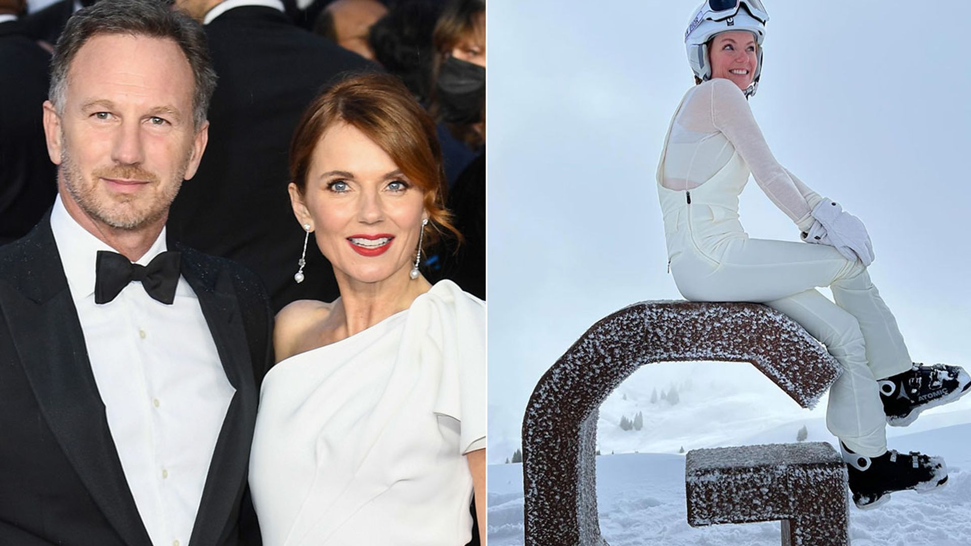 Geri Horner shares intimate glimpse inside skiing vacation with husband Christian and their kids