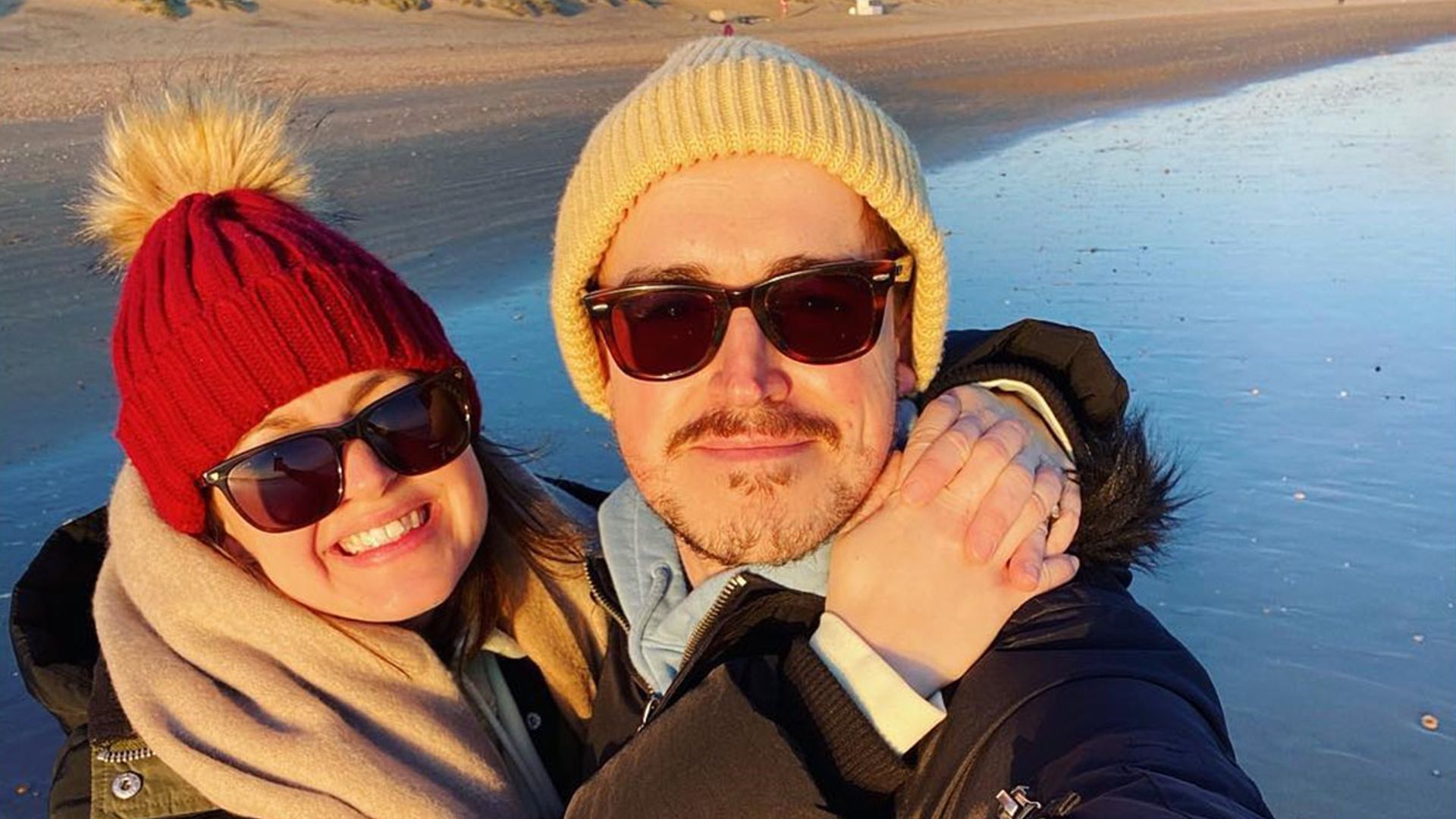 giovanna-fletcher-and-tom-seaside-escape-east-sussex-beach